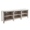 ROCKPOINT 70inch TV Stand Storage Media Console Entertainment Center,White