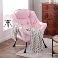 Lazy Chair, Reading Armchair, Large Modern Lounge Accent Chair, Leisure Sofa Chair for Living Room, Bedroom, Dorm Room (Pink)
