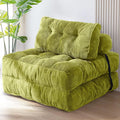 MAXYOYO Folding Sofa Bed, Convertible Sleeper Chair with Pillow Foldable Matress, Portable Fold Out Chair Bed Comfy Floor Sofa Lounge for Living Room Bedroom