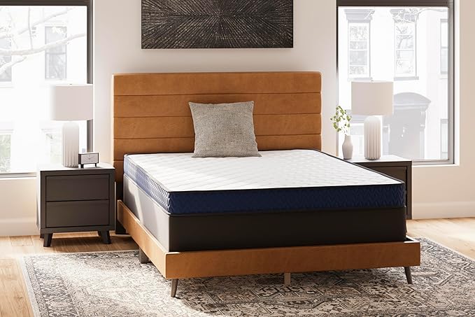 Signature Design by Ashley Twin Size Medium Firm 6 Inch Memory Foam Mattress with Breathable Quilted Cover, Fiberglass Free, Mattress in A Box