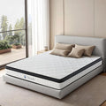 Queen Size 10 Inch Gel Memory Foam Mattress with Individual Pocket Spring for Pressure Relief & Motion Isolation, Premier Comfort Night Sleep, Medium Firm Hybrid Queen Mattress in a Box