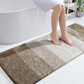 OLANLY Bathroom Runner Rugs 54x24, Extra Soft Absorbent Microfiber Bath Rugs, Rubber Backing, Quick Dry, Machine Washable Bath Mats for Bathroom Floor, Tub and Shower, Home Decor Accessories, Coffee