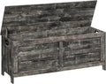 Storage Chest, 47.2” Large Toy Chest, Entryway Storage Trunk, Storage Bench with Safety Hinge, Entrance Bench for Living Room, Entrance, Bedroom, Vintage Gray SCRP48901
