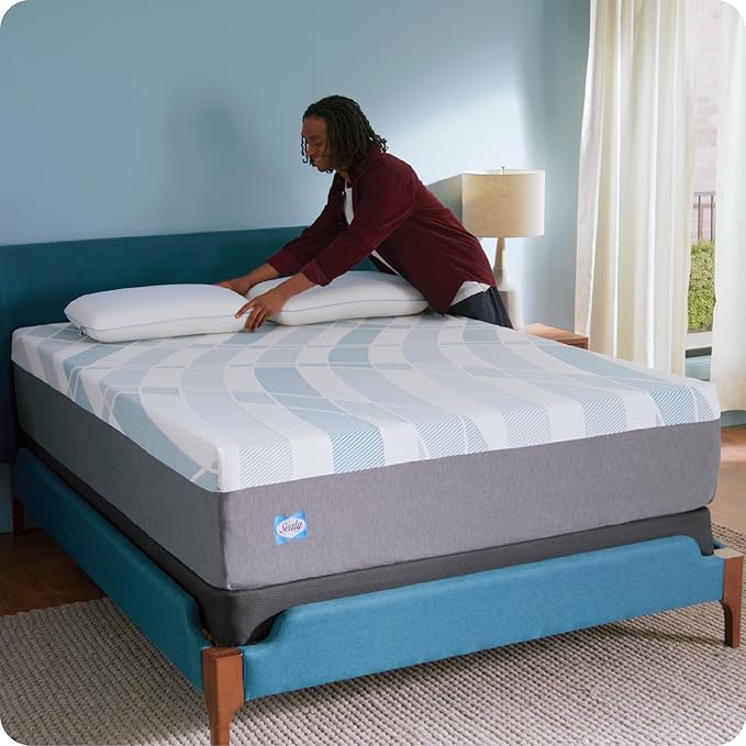 Sealy Dreamlife 14” Foam Mattress-in-a-Box, Full, SealyComfort Gel Memory Foam, SealySupport Transition Foam, Machine Washable Cover