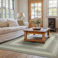 Grey Cloud Jute Braided Area Rug, 6x9' Rectangle - Grey, Warm Farmhouse Country Decor, Perfect for Living Rooms, Bedrooms and Dining Rooms - Pet Friendly and Easy to Clean