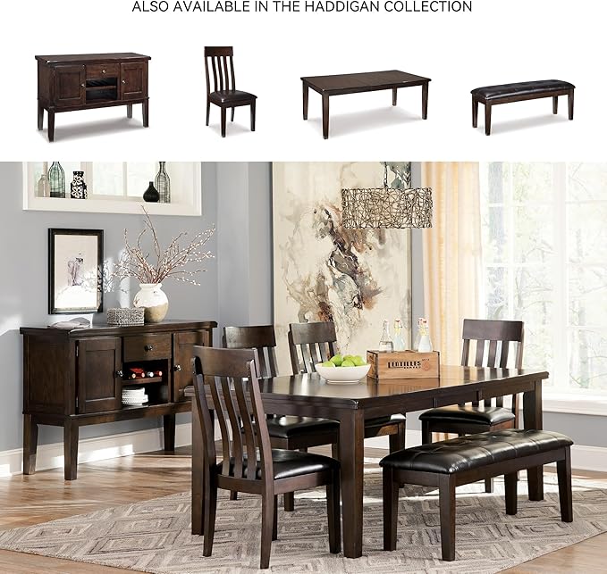 Signature Design by Ashley D596-01 Dining Side Chair, 0, Dark Brown