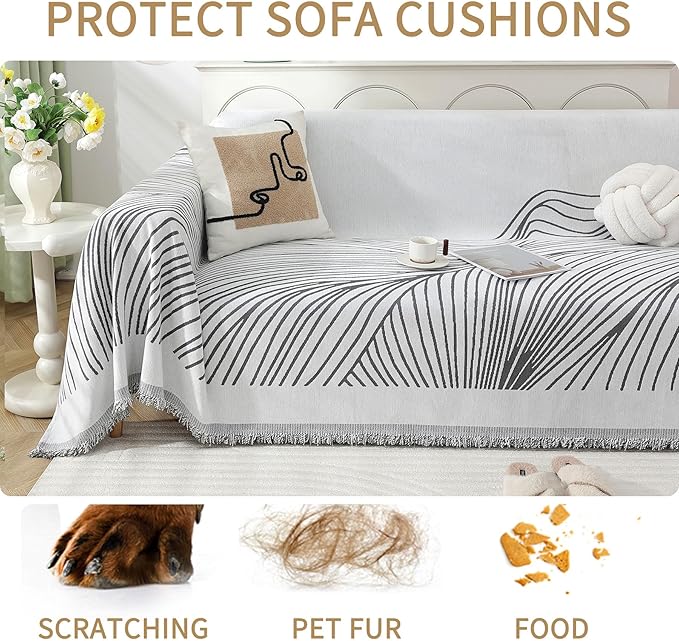 Non Slip Sofa Covers Couch Covers for 3 Cushion Couch Sofa Pet Friendly Washable Couch Cover, Soft Thick Sectional Couch Covers L Shape Furniture Protector for Kids, Dogs 71" X118"