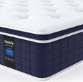 Coolvie Full Size Mattress 12 Inch, Hybrid Full Mattress in a Box, Pocket Springs with Soft Knitted Fabric Cover for a Cool Sleep & Pressure Relief, Medium Firm Feel with Motion Isolation
