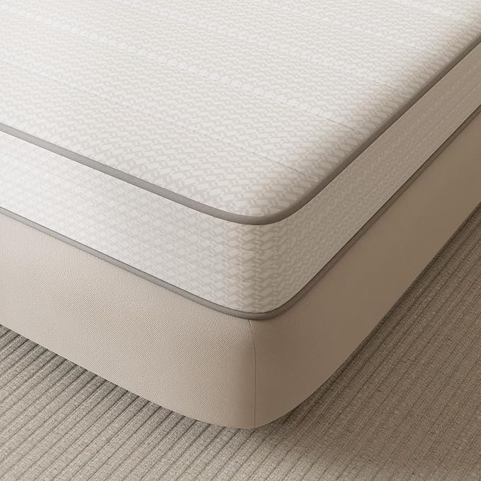 Novilla Queen Mattress, 6 Inch Queen Size Mattresses in a Box with Smarts™ Coil for Pressure Relief, Medium Firm Foam and Spring Hybrid Colchones with CertiPUR-US Certified for Kids
