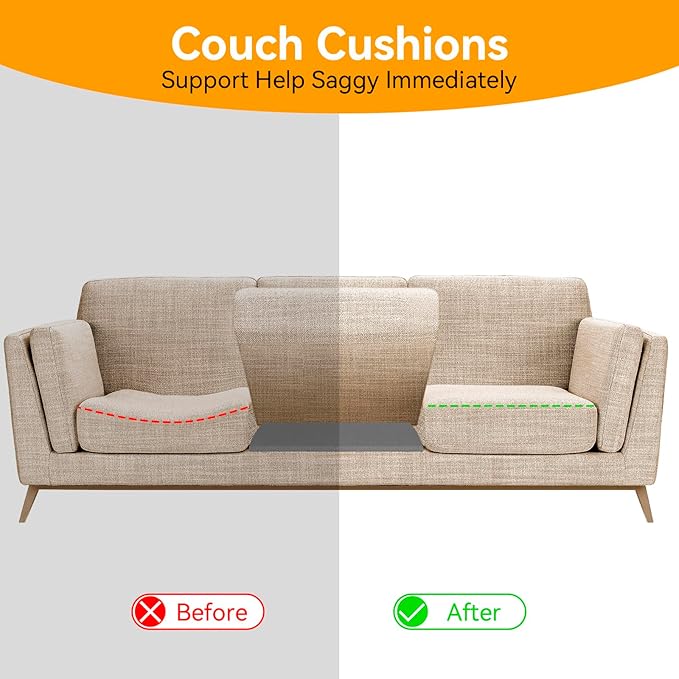 Couch Supports for Sagging Cushions Couch Supporter for Under The Cushions High Density Foam 24 “X 20” Furniture Seat Sagging Repair Set of 1