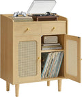 VASAGLE BOHOVEN Collection - Buffet Cabinet, Sideboard Storage Cabinet with Rattan-Like Doors and Drawers, Accent Cabinet, Adjustable Shelf, Boho Style, for Living Room, Oak Beige