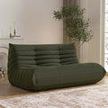 Loveseat Fireside Chair Bean Bag Sofa - Large Bean Bag Chair for Adults & Teens, 2 Seater, High Density Comfortable Foam, Living Room & Bedroom (Green)
