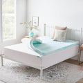 Linenspa 3 Inch Gel Swirl Memory Foam Mattress Topper – Cooling Gel Infused – Pressure Relieving Bed Topper - Mattress Pad – CertiPUR Certified - King Size