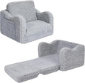 Kids Couch for Toddlers, 2-in-1 Kids Sofa Chair, Comfy Soft Foldable Toddler Couch Chair for Girls and Boys