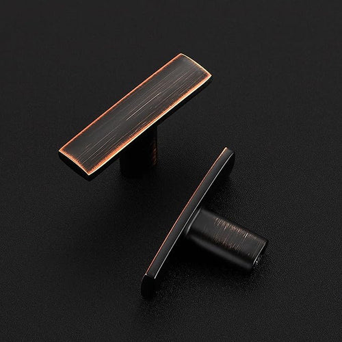 10 Pack Cabinet Handles Single Hole - Curved Cabinet Knobs Oil Rubbed Bronze Drawer Pulls for Kitchen Cupboard Solid Pulls for Dresser Drawer Arch Hardware