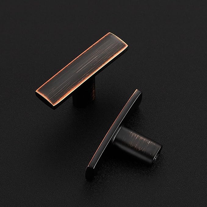 30 Pack Cabinet Handles Single Hole - Curved Cabinet Knobs Oil Rubbed Bronze Drawer Pulls for Kitchen Cupboard Solid Pulls for Dresser Drawer Arch