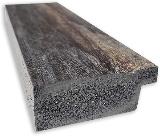 Amanti Art Brown Bathroom Mirror for Over Sink, 31x31 Bark Rustic Char Square Vanity Mirror, Large Country Rustic Frame, Hangs Horizonally and Vertically, Bathroom Wall Decor, Non-Beveled Edge