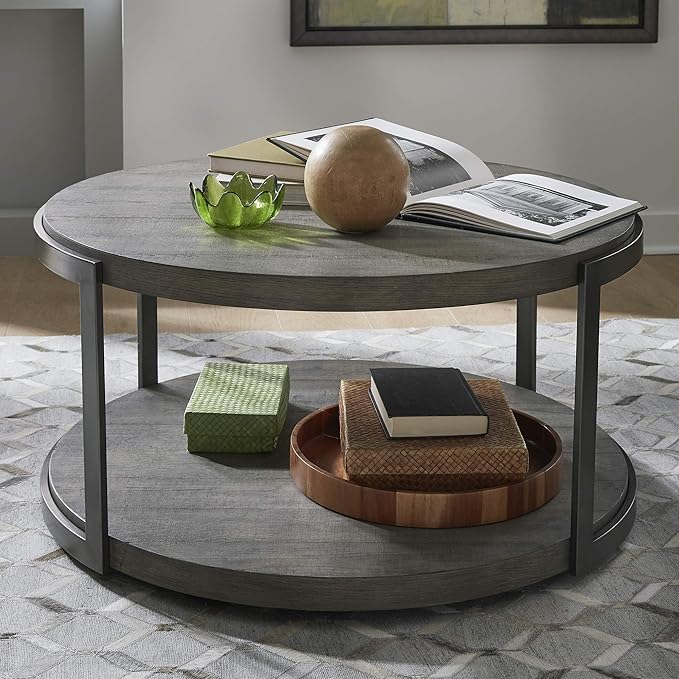 Modern View Round Cocktail Table