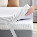 SINWEEK 2 Inch Gel Memory Foam Mattress Topper Twin Size, Ventilated High Density Pad for Back Pain, Bed Topper with Removable Soft Cover, CertiPUR-US Certified