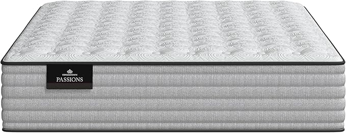 Kingsdown Passions Aspiration 14" Plush Hybrid Mattress, Twin,Tan