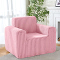 HABUTWAY Giant Bean Bag Chairs for Adults with Armrests, High Backrest Bean Bag Lounge Lazy Sofa with Durable Elastic Foam Filling & Comfy Fabric, Single Couch for Bedroom/Dorm/Living Room(Pink)
