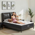 Twin Size Mattress, 10 Inch 5-Zone Pocket Spring Hybrid Mattress with Gel Memory Foam for Pressure Relief & Peaceful Sleep, Medium Firm, Mattress in a Box