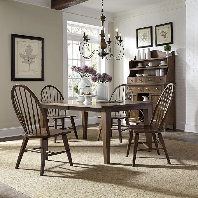 LIBERTY FURNITURE INDUSTRIES, INC. Hearthstone Ridge 5 Piece Rectangular Table Set
