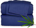 King Sheets by Pure Bamboo, Genuine 100% Organic Viscose Derived from Bamboo Bed Sheet Set, Luxuriously Soft & Cooling, Double Stitching, Lifetime Quality Promise (King, Cobalt Blue)