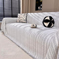 Nobildonna Sofa Cover Washable Soft Thicken Chenille Couch Cover with Tassel,Waterproof Sofa Slipcovers for 2 Cushion Couch,Loveseat,Futon Couch Furniture Protector Pet-Friendly,Beige 71"x102"