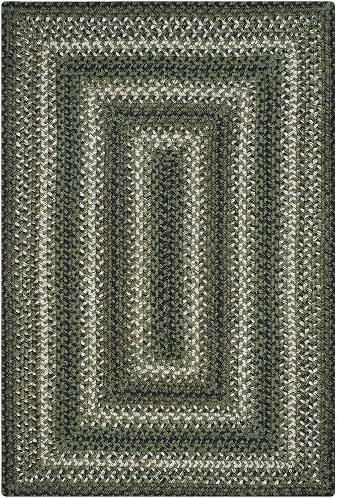 Homespice Pinecone Small Braided Rugs 27x45 - Rustic Jute Kitchen Rug for Country Decor