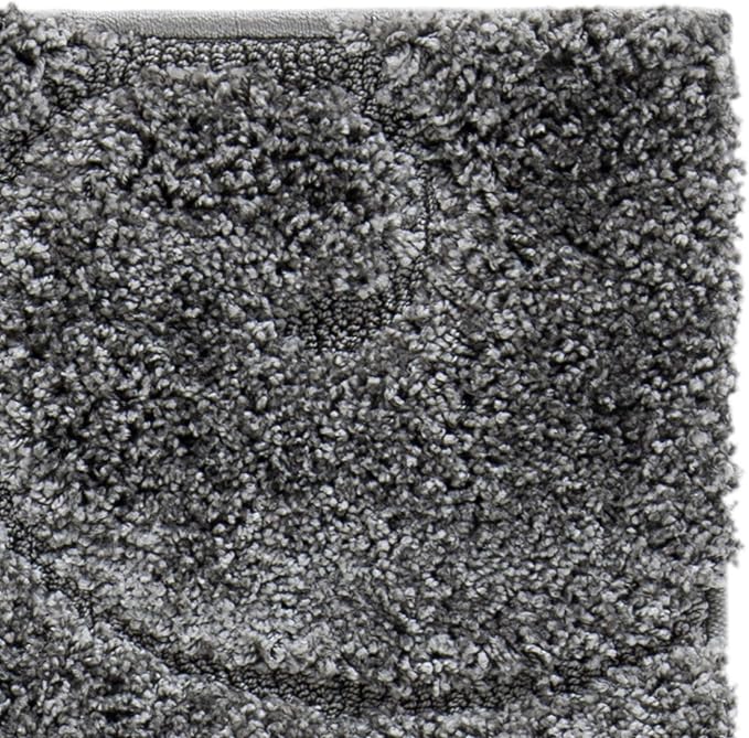 SAFAVIEH Florida Shag Collection Area Rug - 5'3" x 7'6", Grey, Scroll Design, Non-Shedding & Easy Care, 1.2-inch Thick Ideal for High Traffic Areas in Living Room, Bedroom (SG455-8013)