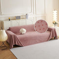MYSKY HOME Pink Sofa Cover, Couch Covers for Sofa, Pet Couch Cover Reclining Couch Covers Loveseat Covers for 2 Cushion Couch Thick Durable Cushion Covers for Furniture Couch Cover, 71" x 102"