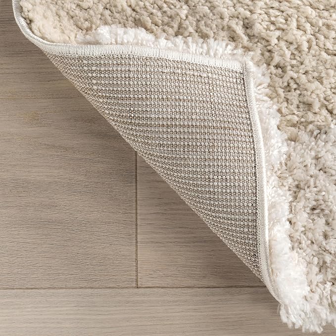 nuLOOM Gloria Abstract Shag Area Rug, 9x12, Beige