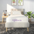 NapQueen Twin-XL Mattress, 6 Inch Charcoal Memory Foam Mattress, Twin-XL Bed Mattress in a Box, CertiPUR-US Certified, Medium Firm, Breathable Soft Fabric Cover