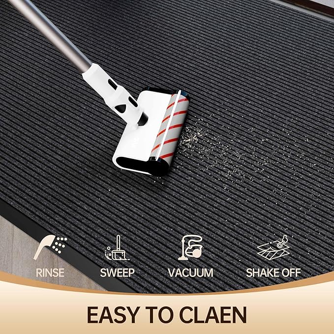 Amyracel Front Door Mat Indoor Outdoor Entrance, 36'' x 72'' All-Season Waterproof Heavy Duty Doormat for Outside Entry, Stain and Fade Resistant, Low Profile, Easy Clean Patio Entryway Mat