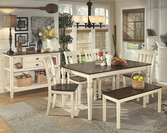 Signature Design by Ashley WhiteOwing Dining Chair, Brown/Cottage White