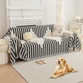 HAOMAIJIA Boho Sofa Covers Couch Covers for 3 Cushion Couch Sofa Pet Friendly Soft Thick Couch Cover for Dogs Washable Sectional Couch Covers L Shape Furniture Protector (Black, 71"x150")