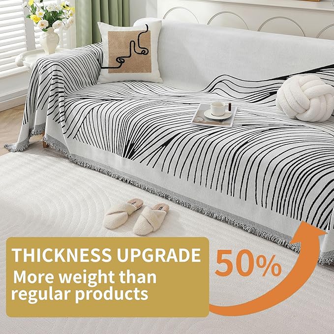 Non Slip Sofa Covers Couch Covers for 3 Cushion Couch Sofa Pet Friendly Washable Couch Covers for Sofa, Soft Thick Sectional Couch Covers L Shape Furniture Protector for Kids, Dogs 71" X134"