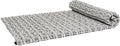 Leewadee - Kapok Roll Mat – Handcrafted Folding Sleep & Relaxation Mattress from Thailand, Ideal as Guest Bed, Camping Mat, Yoga Mat or Traditional Futon, 75 x 39 inches, Black White