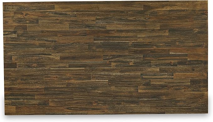 East West Furniture V777FO749-5 5 Piece Kitchen Table Set for 4 Includes a Rectangle Dining Room Table with V-Legs and 4 Black Faux Leather Upholstered Chairs, 40x72 Inch, Multi-Color
