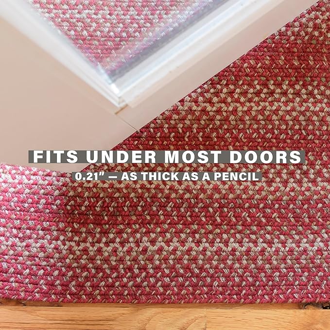 Homespice 22x72 Red Runner Braided Rug. Apple Pie Red Jute Rug. Uses- Entryway, Kitchen Rugs, Bathroom Rugs, Hallways Runner Rug. Reversible, Rustic, Country, Primitive, Farmhouse Decor