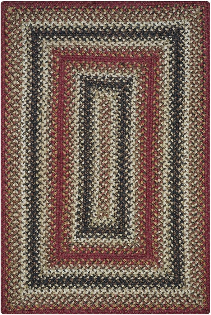 Homespice Chester Braided Rugs Country Style 2x3' The Ideal Red Kitchen Rug