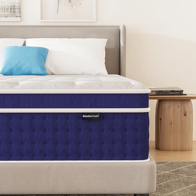 King Size Mattress, 12 Inch Hybrid King Mattress in a Box, Gel Memory Foam and Pocket Coils Innerpring Mattresses with Ergonomic Design, Cooler Sleep with Pressure Relief and Support, 76"*80"*12"