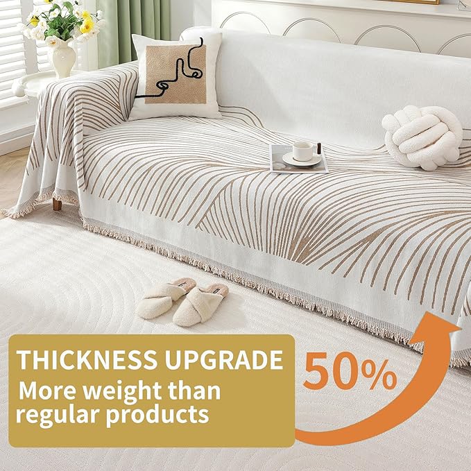 Non Slip Sofa Covers Couch Covers for 3 Cushion Couch Sofa Pet Friendly Washable Couch Covers for Sofa, Soft Thick Sectional Couch Covers L Shape Furniture Protector for Kids, Dogs 71" X118"