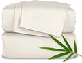 Full Sheets by Pure Bamboo, Genuine 100% Organic Viscose Derived from Bamboo Bed Sheet Set, Luxuriously Soft & Cooling, Double Stitching, Lifetime Quality Promise (Full, Ivory)