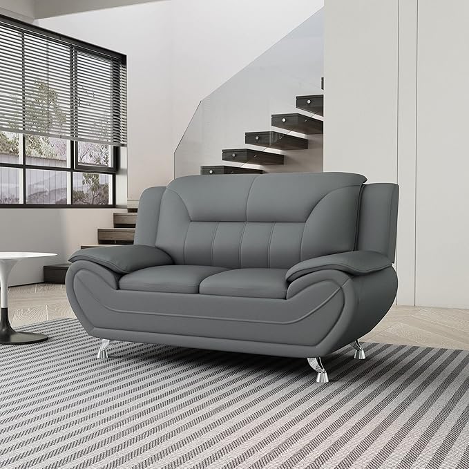 Container Furniture Direct Michael Sofa And Loveseat Gray