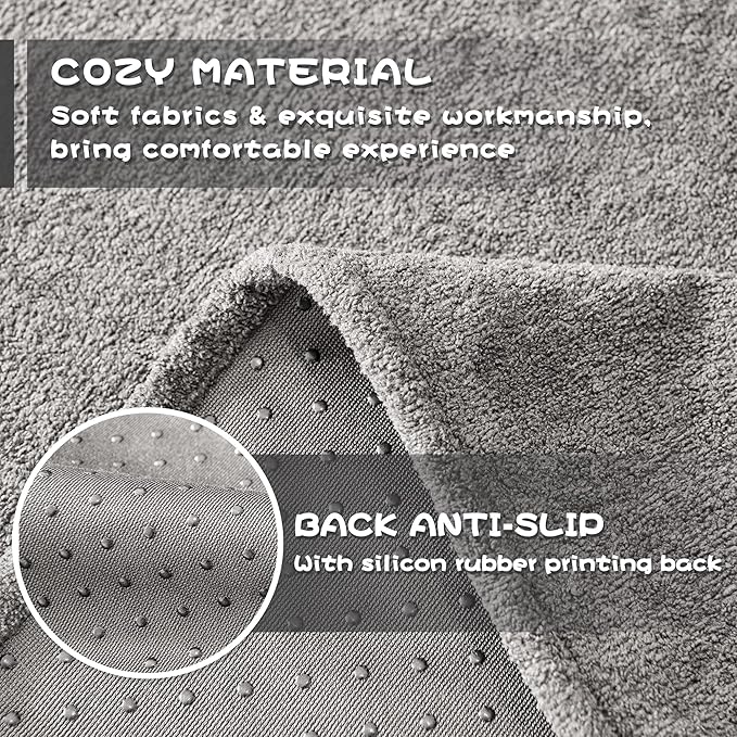 MYSKY HOME Couch Cover Sofa Covers for 3 Cushion Couch, Dog Couch Cover Protector for Sectional Sofa Covers Couch Protector, Non Slip Furniture Covers for Pet Cat, 91" x 118", Grey