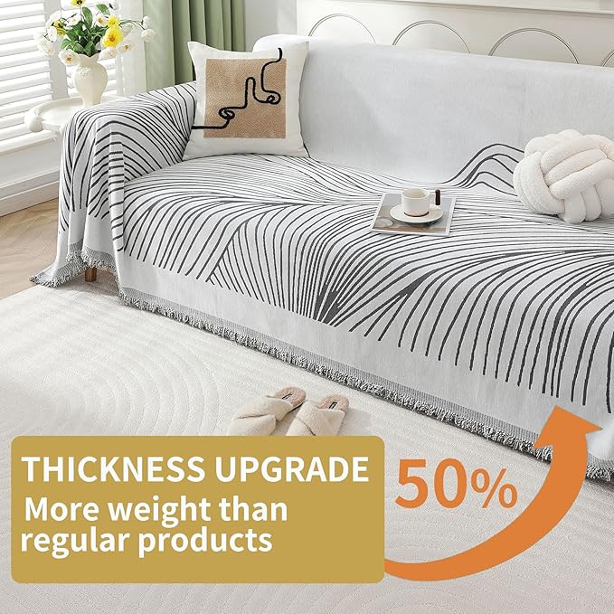 Non Slip Sofa Covers Couch Covers for 3 Cushion Couch Sofa Pet Friendly Washable Couch Covers for Sofa, Soft Thick Sectional Couch Covers L Shape Furniture Protector for Kids, Dogs 71" X134"