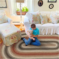 Homespice Chester Braided Area Rugs 4x6' Oval - Ideal Braided Country Rug