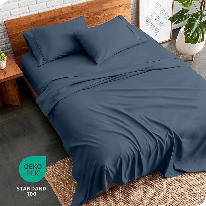 Bare Home Twin XL Sheet Set - College Dorm Size - Luxury 1800 Ultra-Soft Microfiber Twin Extra Long Bed Sheets - Deep Pockets - Easy Fit - Extra Soft - 3 Piece Set - Bed Sheets (Twin XL, Bering Sea)